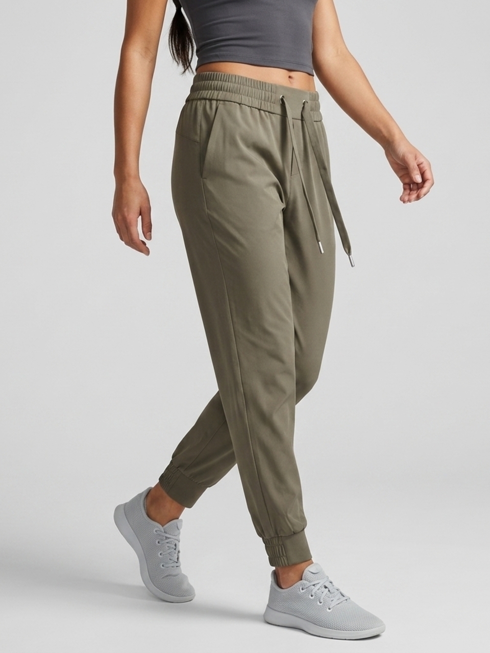 Dynamite Olive Drawstring Pants Size L